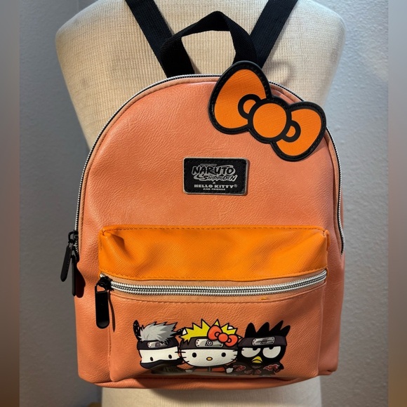 Loungefly Sanrio Hello Kitty x Naruto Shippuden Cosplay Mini Backpack - Picture 4 of 12
